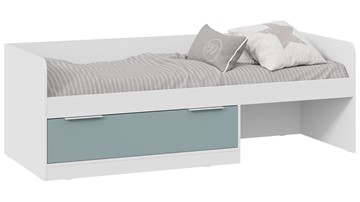 1-спальная детская кровать Марли Тип 1 (Белый/Серо-голубой) в Петропавловске-Камчатском