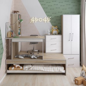 Комплект мебели в детскую Подиум, Ясень/Белое дерево в Петропавловске-Камчатском