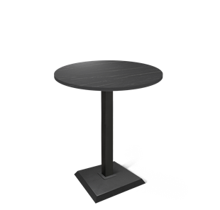 Барный стол SHT-TU5-BS2/H110 / SHT-TT 80 ЛДСП (камень пьетра гриджио черный/черный) в Петропавловске-Камчатском