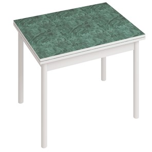 Кухонный стол СТ22, Белый/Зеленый мрамор в Петропавловске-Камчатском