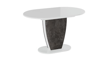 Раздвижной стол Монреаль тип 1 (Белый глянец/Моод темный) в Петропавловске-Камчатском