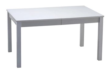 Кухонный стол раздвижной Нагано-2 стекло белое opti (хром-лак) 1 в Петропавловске-Камчатском