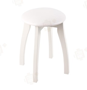 Обеденный стул Луго, аттика белый, каркас массив белый в Петропавловске-Камчатском