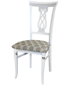 Обеденный стул Агнесс (белый-серебро) в Петропавловске-Камчатском
