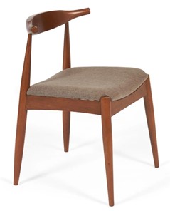 Обеденный стул BULL бук/ткань 54,5x54x75 Коричневый арт.19585 в Петропавловске-Камчатском