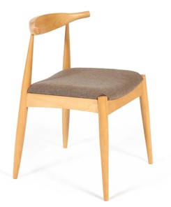 Обеденный стул BULL бук/ткань 54,5x54x75 Натуральный (2 шт) арт.13985 в Петропавловске-Камчатском