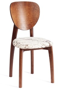 Обеденный стул Diamante, мягкое сидение бук, 42х42х85, коричневый/ткань Крекс Айвори арт.20081 в Петропавловске-Камчатском
