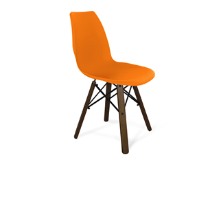 Обеденный стул SHT-ST29/S70 (оранжевый ral2003/темный орех/черный) в Петропавловске-Камчатском