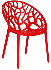 Кресло обеденное BUSH (mod.017) пластик 60*58,5*80 красный, арт.11726 в Петропавловске-Камчатском