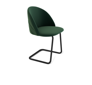 Обеденный стул SHT-ST35-2 / SHT-S45-1 (лиственно-зеленый/черный муар) в Петропавловске-Камчатском