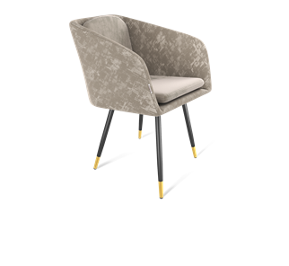 Обеденный стул SHT-ST43-1 / SHT-S95-1 (карамельный латте/черный муар/золото) в Петропавловске-Камчатском