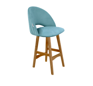 Полубарный стул SHT-ST34-1 / SHT-S65-1 (голубая пастель/светлый орех) в Петропавловске-Камчатском