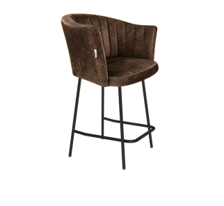 Полубарный стул SHT-ST42-1 / SHT-S29P-1 (кофейный трюфель/черный муар) в Петропавловске-Камчатском