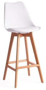 Кухонный барный стул TULIP BAR (mod. C1014H) 57х48х104 белый 018 /натуральный арт.19650 в Петропавловске-Камчатском