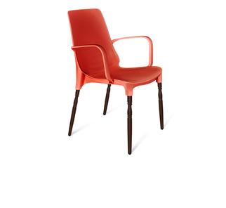 Обеденный стул SHT-ST76/S424-F (красный/коричневый муар) в Петропавловске-Камчатском