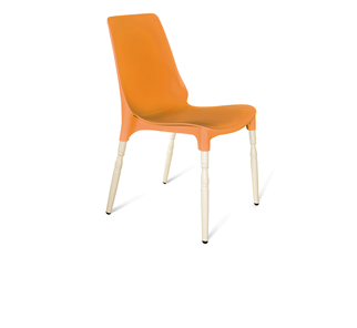 Обеденный стул SHT-ST75/S424-F (оранжевый/ваниль) в Петропавловске-Камчатском