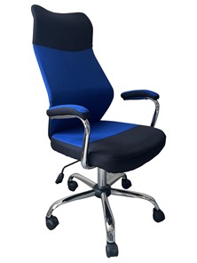 Офисное кресло C168 черный/синий в Петропавловске-Камчатском