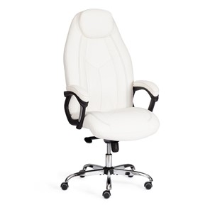 Кресло офисное BOSS Lux, кож/зам, белый, арт.21152 в Петропавловске-Камчатском