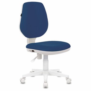 Офисное кресло Brabix Fancy MG-201W (без подлокотников, пластик белый, синие) 532413 в Петропавловске-Камчатском