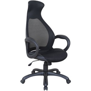 Кресло офисное Brabix Premium Genesis EX-517 (пластик черный, ткань/экокожа/сетка черная)   531574 в Петропавловске-Камчатском