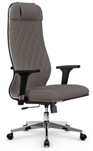 Кресло офисное Мetta L 1m 40M/2D Infinity Easy Clean (MPES) топган, нижняя часть 17834 серый в Петропавловске-Камчатском