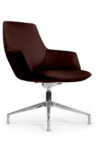 Кресло в офис Spell-ST (С1719), темно-коричневый в Петропавловске-Камчатском