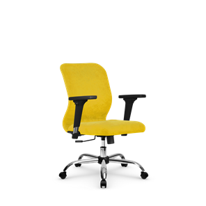 Офисное кресло SU-Mr-4/подл.200/осн.003 желтый в Петропавловске-Камчатском