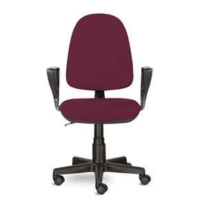 Офисное кресло Brabix Prestige Ergo MG-311 (регулируемая эргономичная спинка, ткань, бордовое) 532422 в Петропавловске-Камчатском
