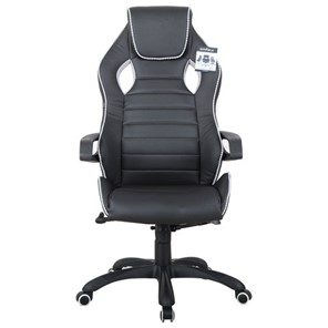 Офисное кресло Brabix Techno Pro GM-003 (экокожа, черное/серое, вставки серые) в Петропавловске-Камчатском