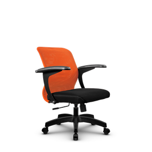Кресло офисное SU-M-4/подл.160/осн.001, Оранжевый/Черный в Петропавловске-Камчатском