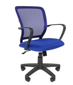 Компьютерное кресло CHAIRMAN 698 black TW-05, ткань, цвет синий в Петропавловске-Камчатском