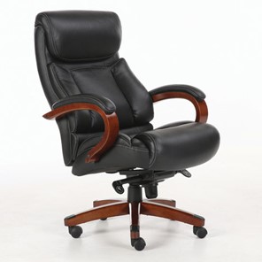 Офисное кресло Brabix Premium Infinity EX-707 (дерево, натуральная кожа, черное) 531826 в Петропавловске-Камчатском