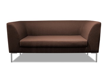 Офисный диван мягкий Сиеста 2-местный, ткань Bahama / шоколад в Петропавловске-Камчатском