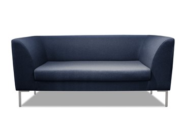 Офисный диван Сиеста 2-местный, ткань Bahama / синяя в Петропавловске-Камчатском