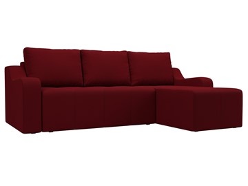 Угловой диван для гостиной Элида, Бордовый (микровельвет) в Петропавловске-Камчатском