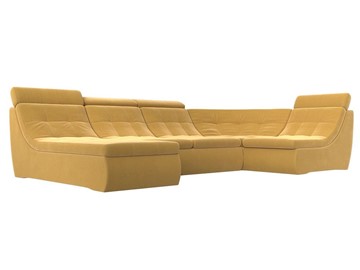 Модульный раскладной диван Холидей люкс, Желтый (микровельвет) в Петропавловске-Камчатском