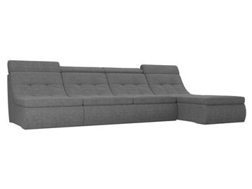 Модульный раскладной диван Холидей люкс, Серый (рогожка) в Петропавловске-Камчатском