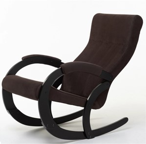 Кресло-качалка Корсика, ткань Amigo Coffee 34-Т-AC в Петропавловске-Камчатском