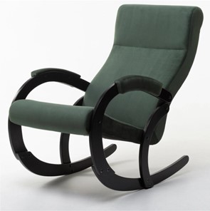Кресло-качалка в гостиную Корсика, ткань Amigo Green 34-Т-AG в Петропавловске-Камчатском