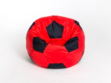 Кресло-мешок Мяч большой, красно-черный в Петропавловске-Камчатском