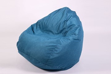 Кресло-мешок Юниор, рогожка синий в Петропавловске-Камчатском