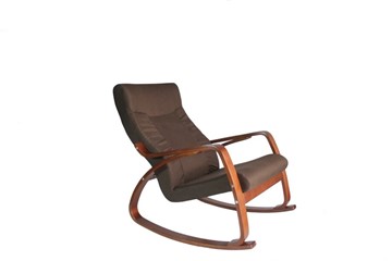 Кресло-качалка Женева, ткань шоколад в Петропавловске-Камчатском