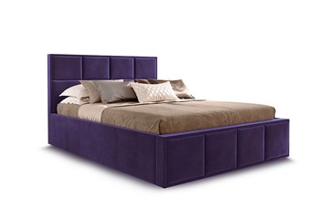 Кровать с основанием Октавия 1400,Мора фиолетовый в Петропавловске-Камчатском