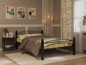 Кровать в спальню Гарда 15, 160х200, черная в Петропавловске-Камчатском