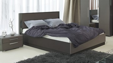 Кровать с механизмом 2-спальная Наоми 1600, цвет Фон серый, Джут СМ-208.01.02 в Петропавловске-Камчатском