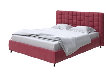 Двуспальная кровать Corso-3 180x200, Микровелюр (Manhattan Гранатовый) в Петропавловске-Камчатском
