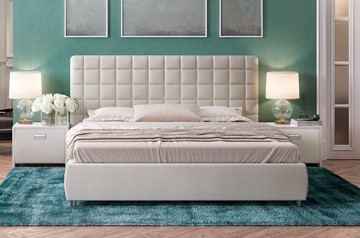 Кровать в спальню Corso-3 200x200, Искусственная шерсть (Лама Лён) в Петропавловске-Камчатском