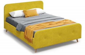 Двуспальная кровать Сиерра 1800 (с подъемным механизмом и коробом) Торонто горчица в Петропавловске-Камчатском