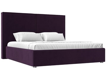 Кровать с механизмом двуспальная Аура 160, Фиолетовый (Велюр) в Петропавловске-Камчатском