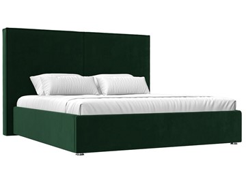 Двуспальная кровать с механизмом Аура 160, Зеленый (Велюр) в Петропавловске-Камчатском